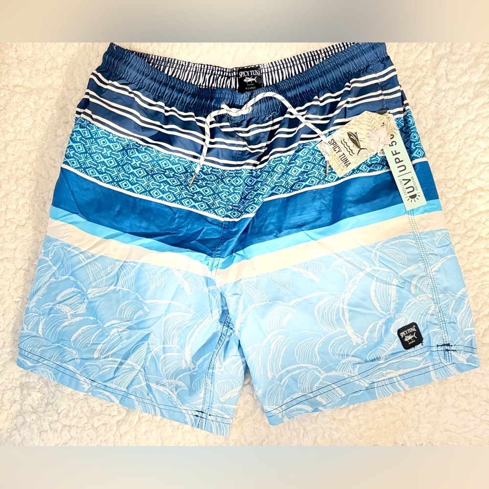 Spicy Tuna Men's XL Swim Trunks NWT